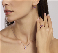 Montebelluna - Via Dante Alighieri, 1 - Anello Mabina Donna Rouge in Argento Tormalina sintetica 523406 - 523406